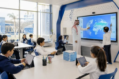مميزات الفصول الذكية في مدارس الرياض: دليل شامل لاختيار مدرسة تواكب مستقبل التعليم